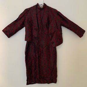 Vintage Qipao dress with jacket